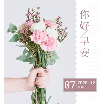 方形日签早安实景静物清新文艺