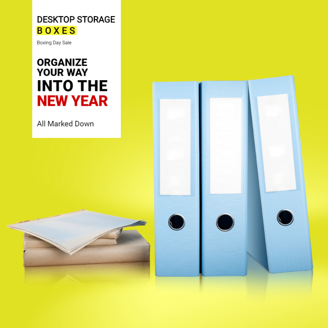 Desktop Storage Box Promotion Poster Ecommerce Product预览效果