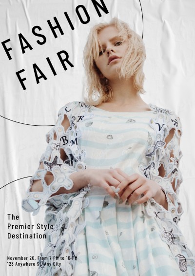 Commercial Fashion Show Literary Woman Poster