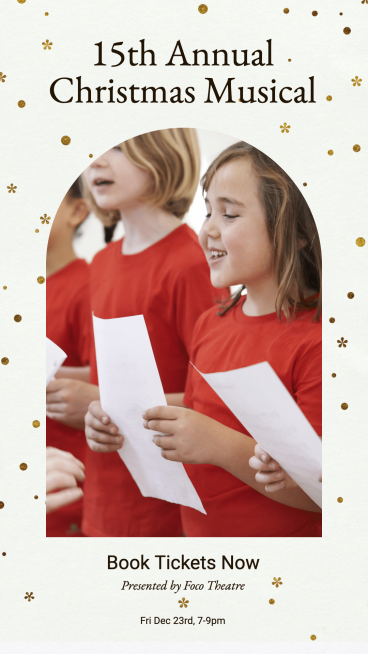 Christmas Musical Ticket Ecommerce Story预览效果