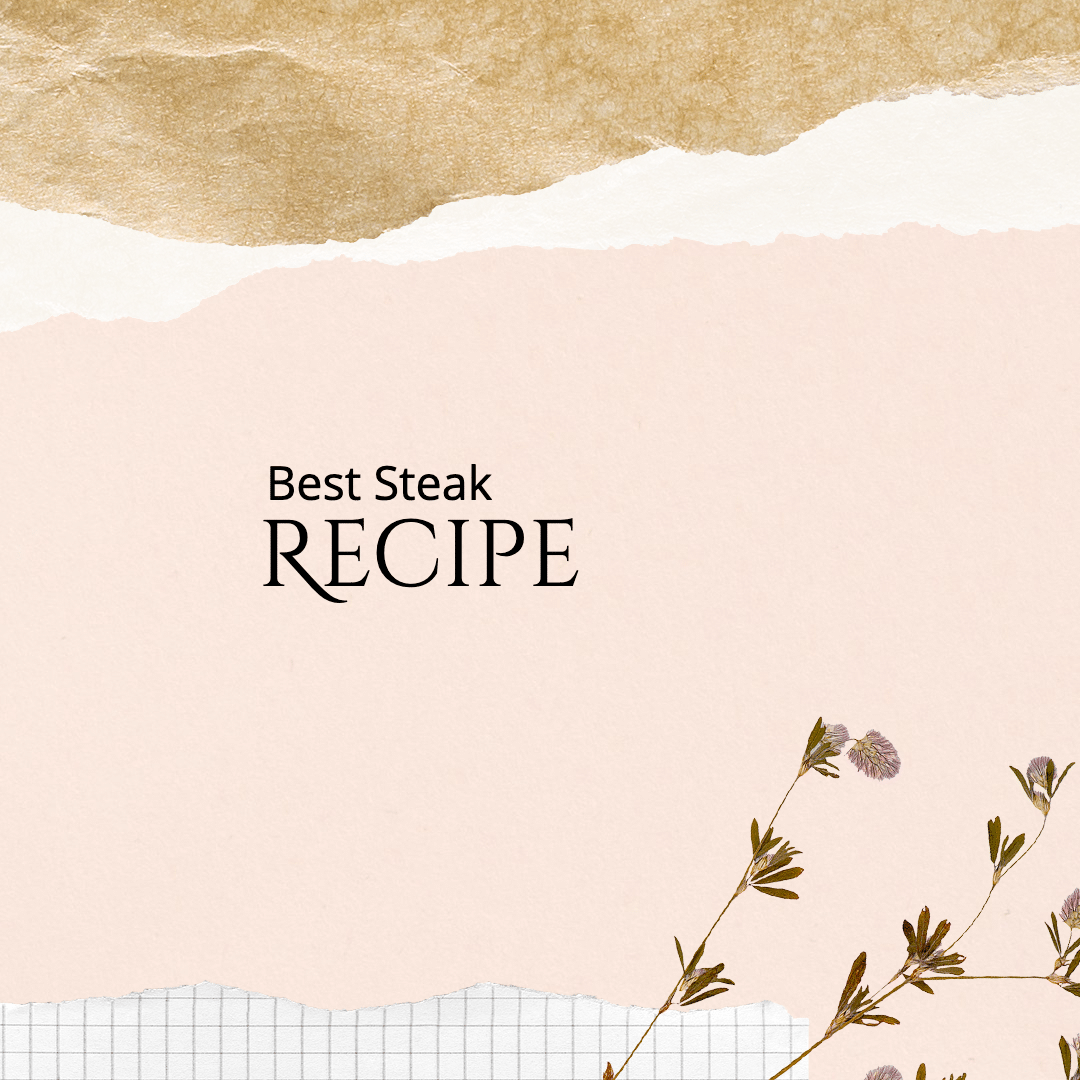 Simple Literary Steak Recipe Display Display Instagram Post