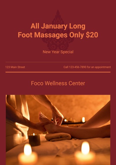 Commercial Massage Service Propaganda Poster
