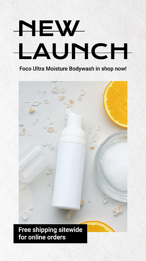 Fashion Style Bodywash New Launch Ecommerce Story