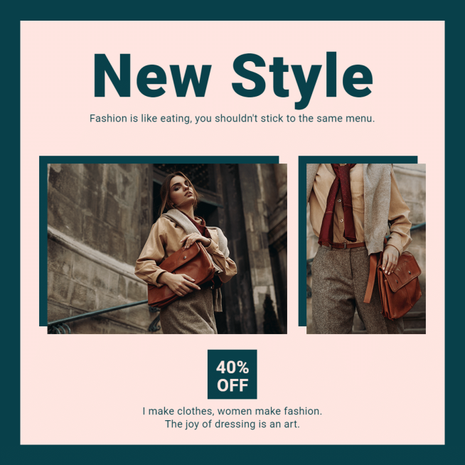 Green Square Element Fashion Women's Wear New Arrival Ecommerce Product Image预览效果