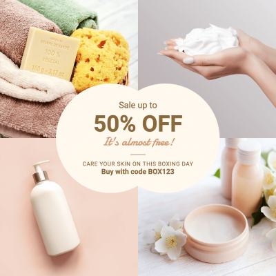 Cloud Box Fashion Makeup Products Boxing Day Promo Ecommerce Product Image