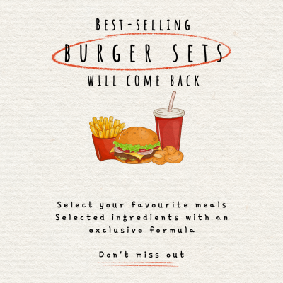 Literary Hamburger Replenishment Instagram Post