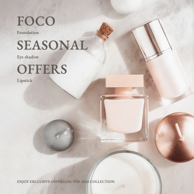 Simple Fashion Makeup Cosmetics Replenishiment Instagram Post