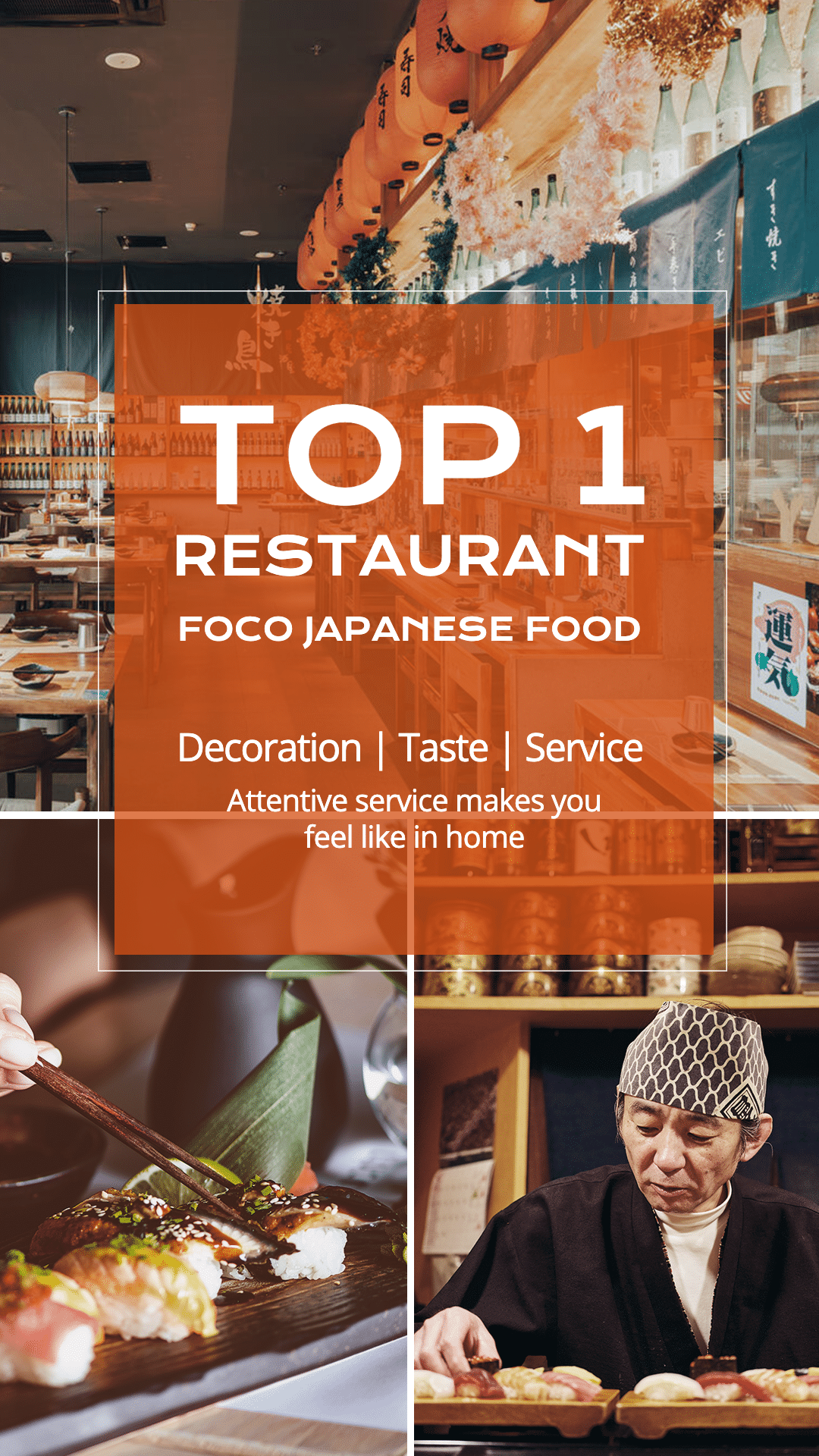 Simple Japanese Restaurant List Recommendation Ecommerce Story预览效果