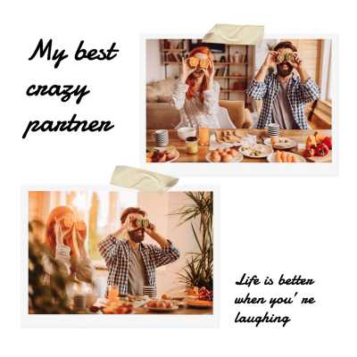 Literary Couple Dates Food Moment Record Text Instagram Post
