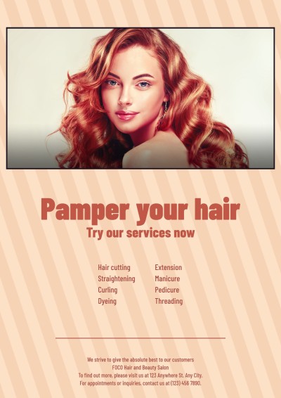 Makeup Industry Hair Salon Flyer