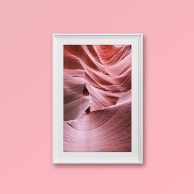 Pink Background Real Scene Photo Template Poster Instagram Post