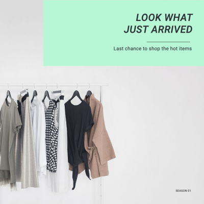 Simple Fashion Wear Replenishment Instagram Post