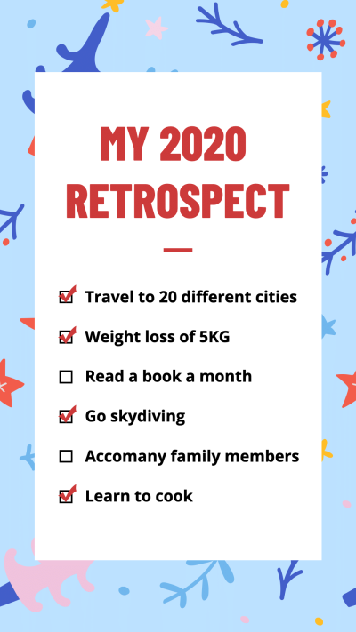 Fresh Annual Personal Plan Summary Instagram Story