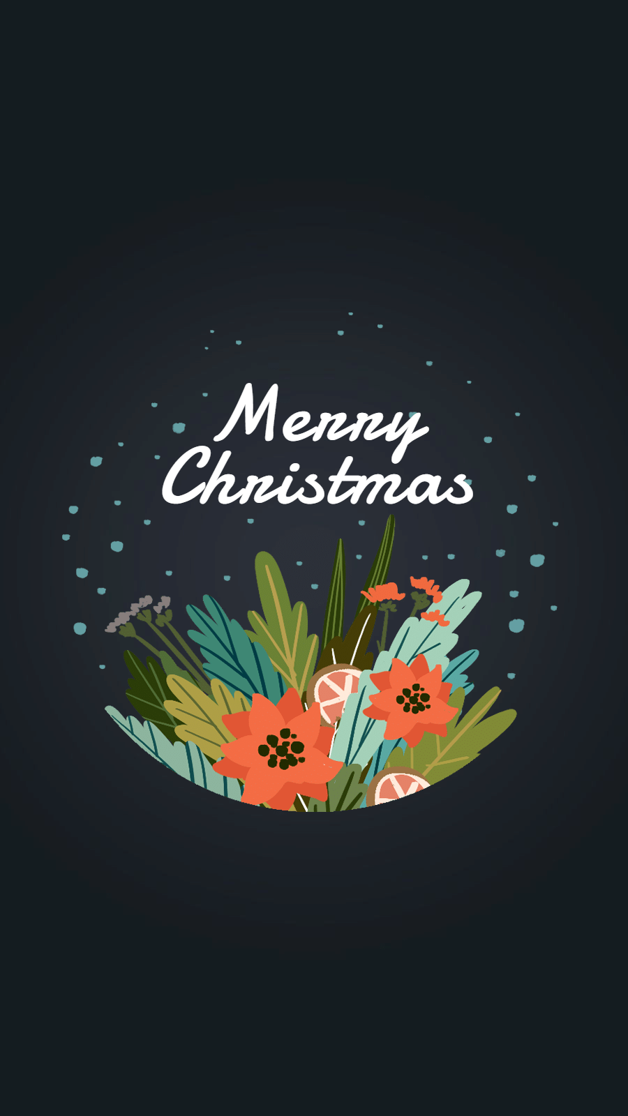 Dot Element Black Background Merry Christmas Art Cartoon Simple Fashion Style Instagram Highlight