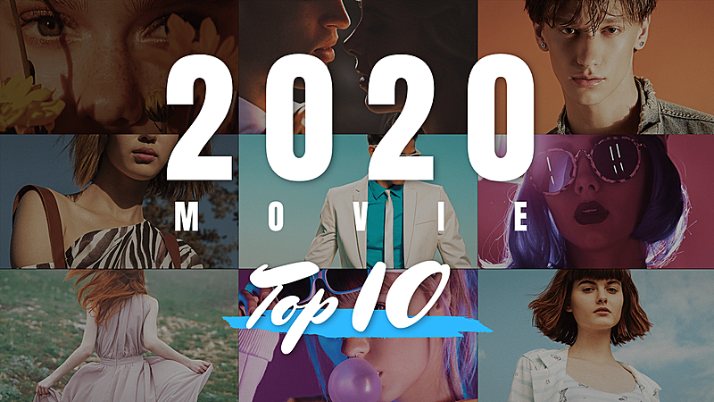 简约大字拼图影视盘点横版视频封面娱乐