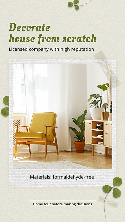 Home Decoration Services Company Business Promotion Ecommerce Story