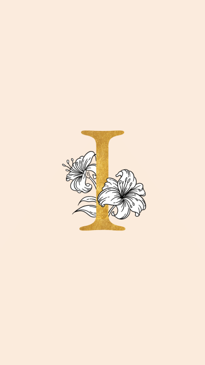 Golden Floral Alphabet I Instagram Highlight