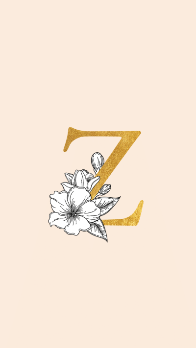 Golden Floral Alphabet Z Instagram Highlight