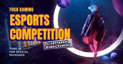 Live Ticketing Of E-sports Events Promotion Template Fashion Simple Style Poster Ecommerce Banner