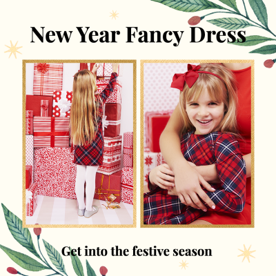 Girl New Year Fancy Dress Festive Season Instagram Post Image