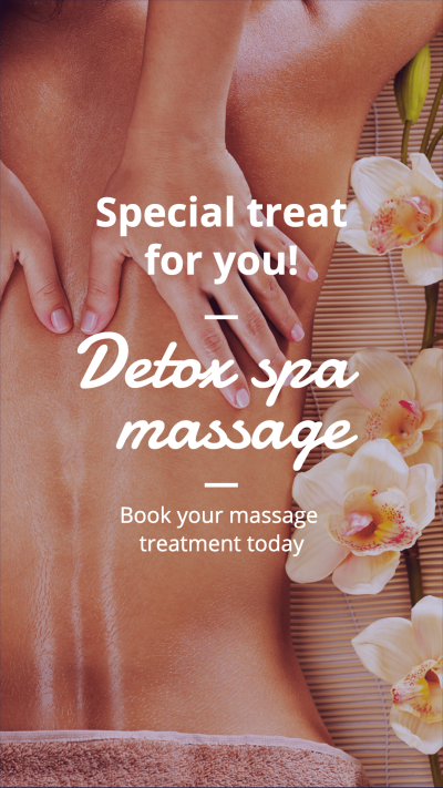 Simple Literary Massage Service Introduction Instagram Story