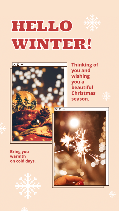 Season Greeting Template Poster Instagram Story