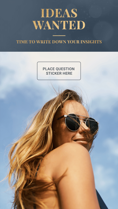 Simple Fashion Woman Display Interaction Instagram Story