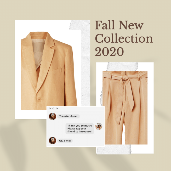 Literary Style Women's Fall New Collection Ecommerce Poduct Image预览效果