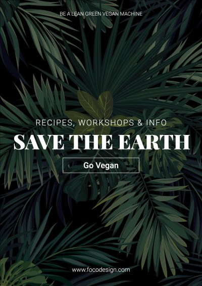 Minimalist Vegetarianism Propagating Poster