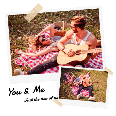Literary Couple Picnic Moment Record Text Instagram Post