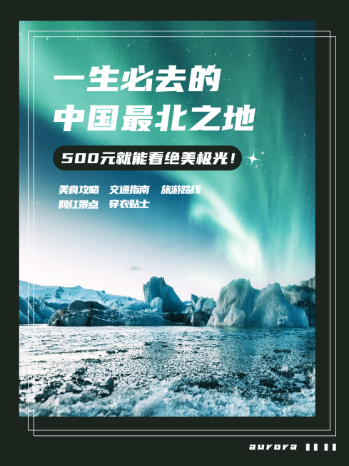 简约旅游度假攻略小红书封面配图预览效果