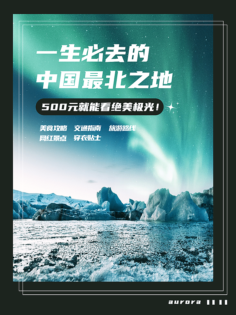 简约旅游度假攻略小红书封面配图