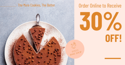 Yellow Line Element Simple Bake Shop Online Order Discount Ecommerce Story