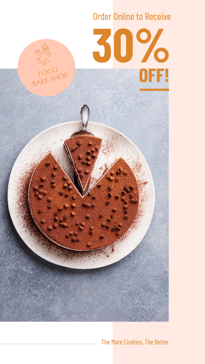 Simple Bake Shop Online Order Display Discount Ecommerce Story