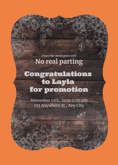 Farewell Party Invitation Letter