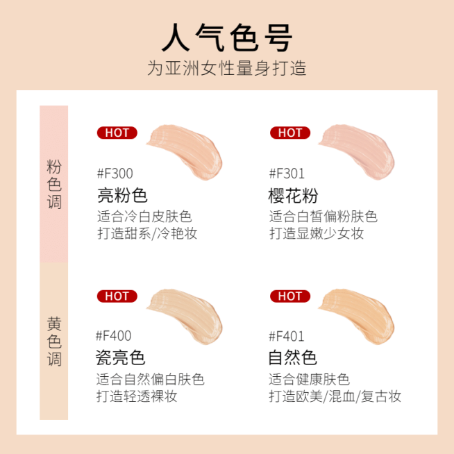美妆底妆粉底直通车主图预览效果