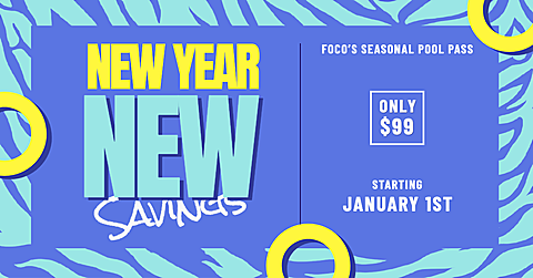 Sports and Fitness Natatorium Season Card New Year Holiday Promotion Ecommerce Banner