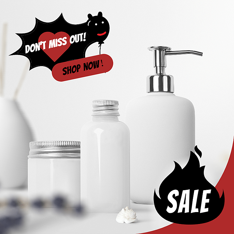 Black Friday Skincare Products Sale Mark Template