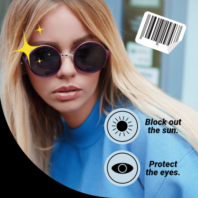 Sunglasses Product Promo Mark Template预览效果