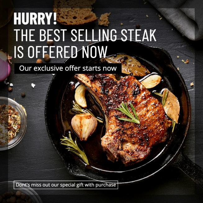 Simple Steak Offered Ecommerce Product Image预览效果