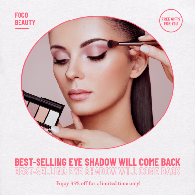 Simple Fashion Eye Shadow Replenishment Instagram Post