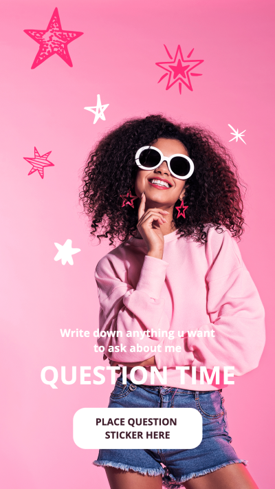 Simple Fashion Question Time Interaction Instagram Story