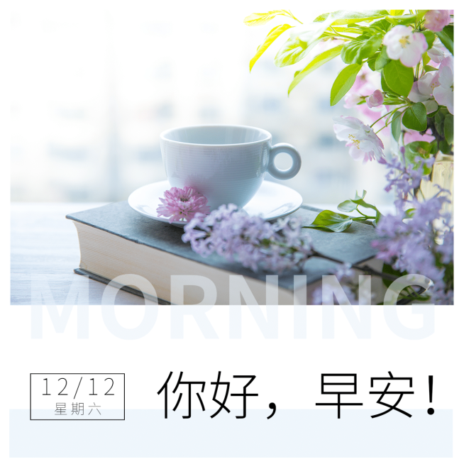 方型日签早安心语预览效果
