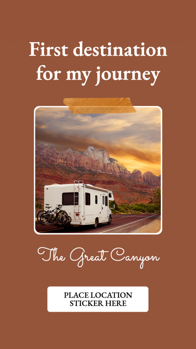 Scenic Spot Positioning Punch In Promotion Poster Simple Style Ecommerce Story