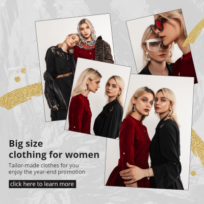 Fashion Big Size Women's Wear Promo Instagram Post