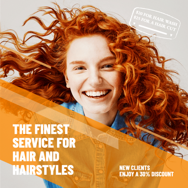 Fashion Hair Care Services Ecommerce Product Image预览效果