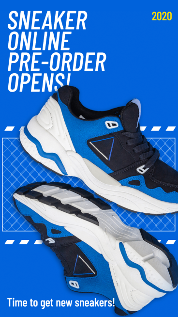 Fashion Sneaker Online Pre-Order Ecommerce Story预览效果