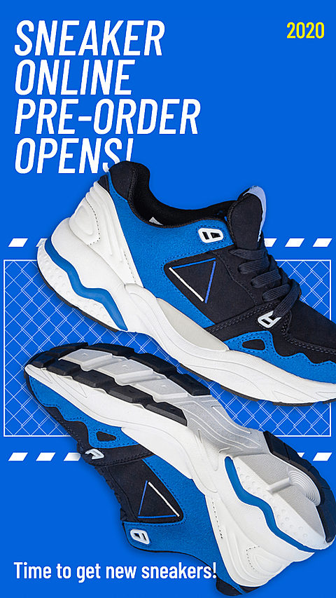 Fashion Sneaker Online Pre-Order Ecommerce Story