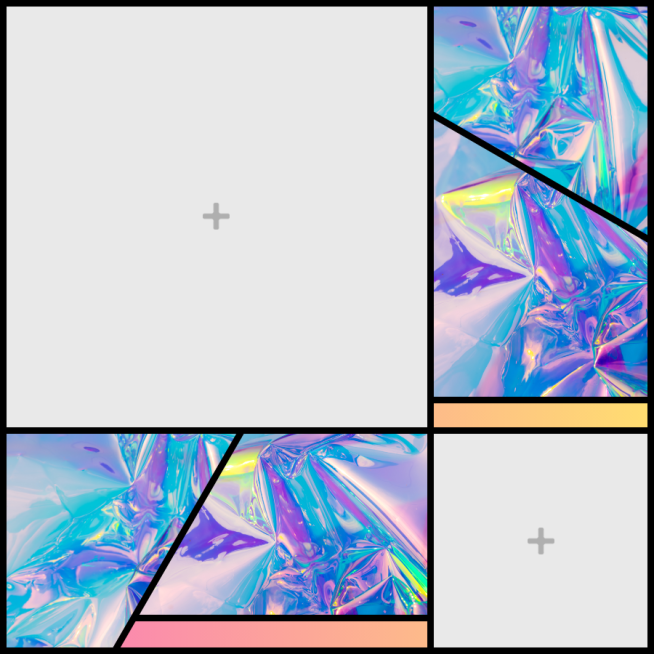 Gray White Background Stars Template Palace Puzzle Fashion Art Simple Style Poster Instagram Post预览效果