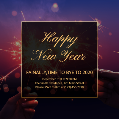 New Year Party Invitation Lettter 